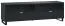 Chiflero 11 TV-onderkast, kleur: zwart - Afmetingen: 56 x 180 x 47 cm (H x B x D)