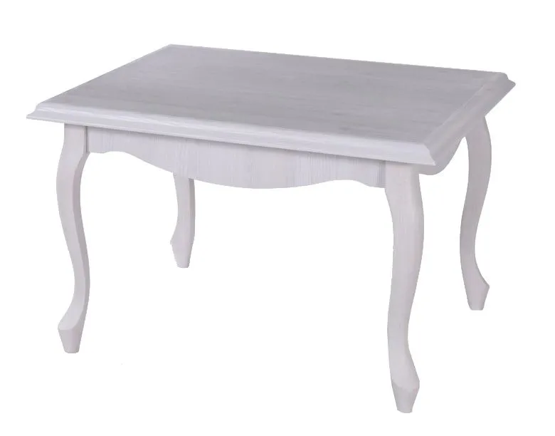 Salontafel Bignona 21, kleur: wit grenen - 76 x 76 x 55 cm (B x D x H)