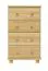 ladenkast massief grenenhout, naturel 034 - afmetingen 100 x 55 x 42 cm (H x B x D)