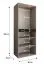 Draaideurkast / kledingkast / Wit / 4 draaideuren / 3 vakken / 1 kledingstang / 80 x 52 x 203 cm / voor de slaapkamer / Soft-Close functie