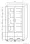Vitrinekast Aitape 36, kleur: donker Sonoma eiken / licht Sonoma eiken - afmetingen: 188 x 100 x 40 cm (H x B x D)