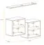 Set van 2 hangkasten Balestrand 357, kleur: eiken Wotan - afmetingen: 110 x 130 x 30 cm (H x B x D), met wandplank