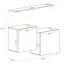 Set van 2 hangelementen Balestrand 332, kleur: wit / eiken Wotan - afmetingen: 110 x 130 x 30 cm (H x B x D), met wandplank