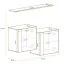Set van 2 hangvitrines Balestrand 355, kleur: zwart - Afmetingen: 110 x 130 x 30 cm (H x B x D), met wandplank en LED-verlichting