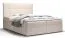 Boxspring bed in elegant Pirin 80 design, kleur: beige - ligoppervlak: 160 x 200 cm (b x l)