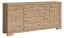 Kommode / Sideboard "Temerin" 09, Farbe: Eiche Rustikal - Abmessungen: 86 x 180 x 42 cm (H x B x T)