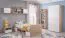 Eenvoudige kinderslaapkamer set Velle 02, 5-delig, kleur: eiken Sonoma / wit