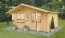 Tuinhuis / chalet SA17 - blokhut profielplanken 34 mm, grondoppervlakte: 19,90 m², zadeldak