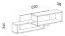 Kinderkamer - hangplank / wandrek Frank 11, kleur: wit / roze - 34 x 120 x 26 cm (h x b x d)