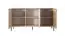 Modern Fouchana 03 dressoir, kleur: Beige / Viking eik - Afmetingen: 81 x 153 x 39,5 cm (H x B x D)