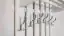 garderobe / kapstok massief grenen, wit Junco 343 - Afmetingen: 120 x 70 x 33 cm (H x B x D)