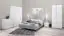 Nachtkastje Sabadell 22, kleur: wit / wit hoogglans - 47 x 45 x 38 cm (h x b x d)