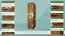 Kledingkast massief grenenhout ,kleur eikenhout 003 - afmetingen 190 x 47 x 60 cm (h x b x d)
