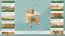 Salontafel massief grenen,, naturel 005 - Afmetingen 60 x 65 x 65 cm (H x B x D)