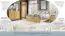 Schlafzimmer Komplett - Set D Fazenda, 6 - teilig, teilmassiv, Farbe: Natur