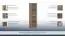 Jeugdkamer / tienerkamer - open kast Marcel 15, kleur: grijs / bruin - afmetingen: 144 x 34 x 35 cm (h x b x d)