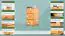 dressoir / ladekast massief grenen kleur: elzenhout Junco 150 - 78 x 40 x 42 cm (h x b x d)