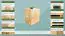 dressoir / ladekast massief grenen, natuur Columba 08 - Afmetingen: 79 x 60 x 50 cm (H x B x D)