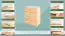 dressoir / ladekast massief grenen, natuur Columba 06 - Afmetingen: 101,50 x 80 x 50 cm (h x b x d) 