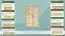 dressoir / highboard kast massief grenen natuur Buteo 05 - afmetingen 123 x 80 x 40 cm (h x b x d)