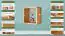 wandrek / hangplank /kubus massief grenen kleur: elzenhout Junco 291W - 35 x 35 x 20 cm (H x B x D)
