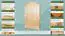 kledingkast massief grenen, natuur Pipilo 01 - Afmetingen 224 x 133 x 60 cm (H x B x D)
