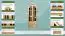 vitrinekast / servieskast massief grenen natuur Pipilo 06 - afmetingen 224 x 95 x 40 cm