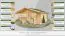 Tuinhuisje SA17 - blokhut 34 mm, vloeroppervlak: 19,90 m², schuin dak