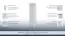 Badkamer - hoge kast Dindigul 31, kleur: wit mat - 155 x 39 x 37 cm (H x B x D)