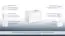 het wastafelmeubel Bikaner 01 met sifonuitsparing, kleur: glanzend wit - 50 x 59 x 45 cm (H x B x D)