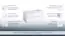 wastafelmeubel Meerut 20 met sifon uitsparing, kleur: mat wit - 50 x 99 x 45 cm (H x B x D)