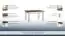 Eettafel "Kilkis" grenen hout oud wit 26 (vierhoekig) - Afmetingen: 150 - 270 x 88 cm (B x D)