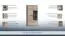 Vitrine Gabes 01, Farbe: Eiche Sonoma - 158 x 80 x 37 cm (H x B x T)
