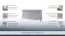 Dressoir / sideboard kast Bignona 07, kleur: wit grenen - 89 x 165 x 47 cm (H x B x D)
