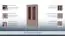 Vitrine kast Sokone 25, kleur: Sanremo eiken - 194 x 96 x 45 cm (H x B x D)