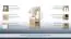 Garderobe "Tremelo" 02, Sonoma eiken / glanzend wit Afmetingen: 192 x 90 x 31 cm (h x b x d)
