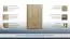 Draaideurkast / kleerkast Plata 09, kleur: Sonoma eiken - 201 x 120 x 53 cm (h x b x d)