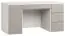 Bureau Bellaco 27, kleur: wit / grijs - Afmetingen: 70 x 140 x 67 cm (H x B x D)