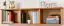 wandrek / hangplank massief grenen kleur: eiken Junco 333 - Afmetingen: 30 x 120 x 24 cm (H x B x D)