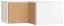 opzetkast voor hoekkledingkast Arbolita 40, kleur: wit / eiken - Afmetingen: 45 x 102 x 104 cm (H x B x D)