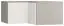 opzetkast voor hoekkledingkast Bellaco 18, kleur: grijs / wit - Afmetingen: 45 x 102 x 104 cm (H x B x D)