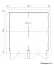 Houten garage Bleikogel - 70 mm blokhut profielplanken, grondoppervlakte: 33,1 m², zadeldak