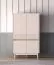 highboard / kast / ladekast Humboldt 04 / 4 deuren / Kleur: eiken Cremona / kasjmier / Maten: 92 x 40 x 156 cm / Poten: metaal / Soft-Close / ABS-randen