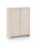 Ladekast / commode / Vytgarth 03 / 132 x 103 x 39 cm / kasjmier / genoeg opbergruimte / greeploos design / 2 deuren / 8 vakken / genoeg ruimte / highboard