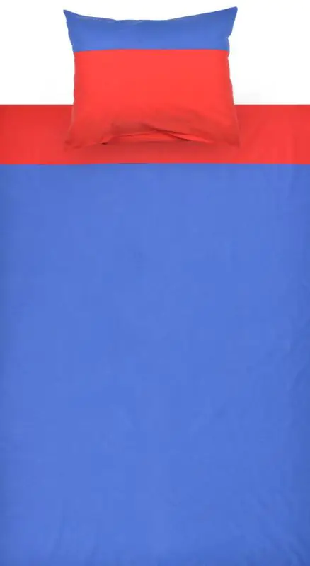 Kinderen - Beddengoed 2-delig - Kleur: Blauw/rood