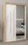 Schuifdeurkast / kleerkast met spiegel Tomlis 02B, kleur: sonoma eiken / mat wit - afmetingen: 200 x 120 x 62 cm (H x B x D)