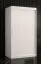 smalle / kolom kledingkast met vijf vakken Balmenhorn 01, kleur: mat wit - afmetingen: 200 x 100 x 62 cm (H x B x D), met voldoende opbergruimte