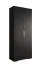 Eenvoudige kledingkast met veel opbergruimte Karpaten 12, kleur: zwart - Afmetingen: 236,5 x 100 x 47 cm (H x B x D)