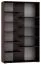 Regal Tabubil 21, Farbe: Wenge - Abmessungen: 200 x 120 x 41 cm (H x B x T)