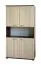 Highboard kast Cikupa 44, kleur: walnoten / iep - afmetingen: 160 x 90 x 40 cm (H x B x D)